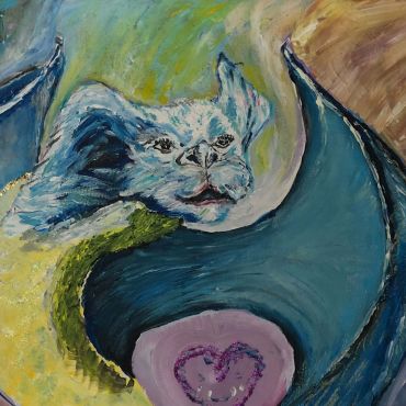 Lebensberatung Runa Runge - Gemalter Drache