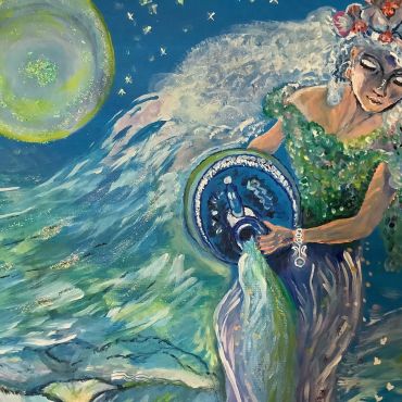 Lebensberatung Runa Runge - Gemalter Mutter Erde